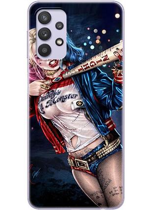 Чехол силиконовый с картинкой на samsung galaxy a32 4g (a325) (харли квинн, harley quinn)