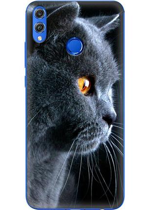Чехол силиконовый с картинкой на huawei honor 8x (британский кот)