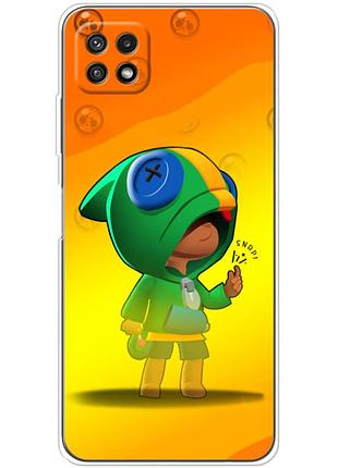 Чехол силиконовый с картинкой на samsung galaxy a22 5g (a226) (бравл старс, brawl stars)