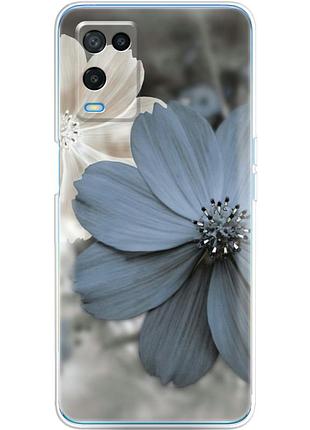 Чехол силиконовый с картинкой на oppo a54 (цветок гербера)
