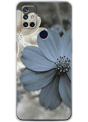 Чехол силиконовый с картинкой на oneplus nord n10 (цветок гербера)