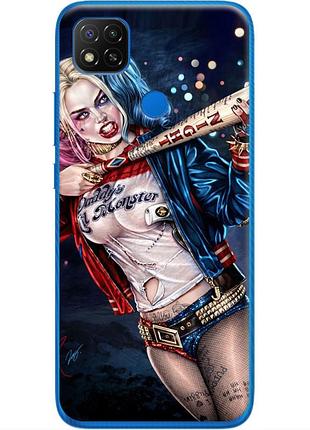 Чехол силиконовый с картинкой на xiaomi redmi 9c (харли квинн, harley quinn)