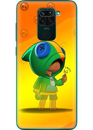 Чехол силиконовый с картинкой на xiaomi redmi note 9 (бравл старс, brawl stars)