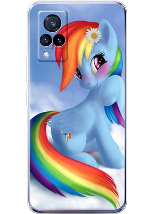 Чохол силіконовий з картинкою на vivo v21 (літл поні, my little pony)
