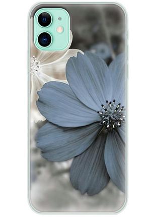 Чехол силиконовый с картинкой на iphone 11 (цветок гербера)