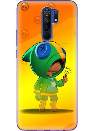 Чехол силиконовый с картинкой на xiaomi redmi 9 (бравл старс, brawl stars)