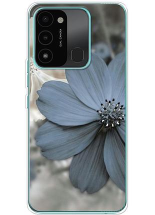 Чехол силиконовый с картинкой на tecno spark 8c (цветок гербера)