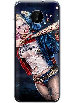 Чохол силіконовий з картинкою на nokia c10 (харли квинн, harley quinn)
