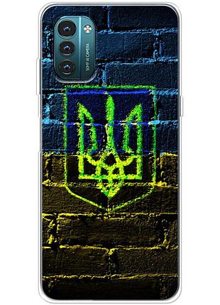 Чохол силіконовий з картинкою на nokia g11 (патріотичний, герб україни)