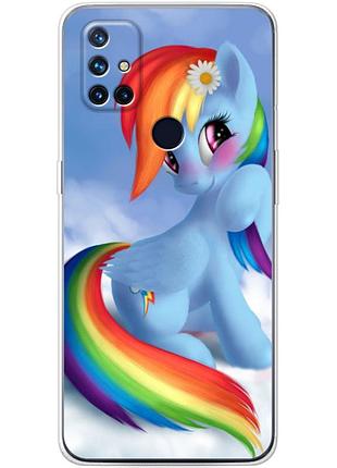 Чехол силиконовый с картинкой на oneplus nord n10 (литл пони, my little pony)