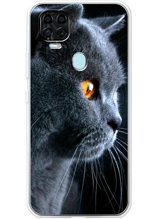 Чехол силиконовый с картинкой на zte blade v2020 (британский кот)