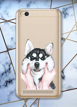 Прозорий чохол на xiaomi redmi 5a мордочка принт 121