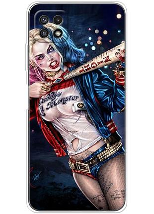 Чехол силиконовый с картинкой на samsung galaxy a22 5g (a226) (харли квинн, harley quinn)