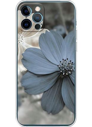 Чехол силиконовый с картинкой на iphone 12 pro (цветок гербера)