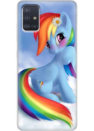 Чехол силиконовый с картинкой на samsung galaxy a51 (a515) (литл пони, my little pony)