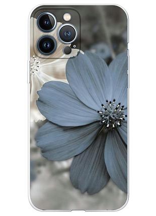 Чохол силіконовий з картинкою на iphone 13 pro max (квітка гербера)