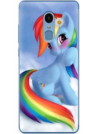 Чехол силиконовый с картинкой на xiaomi redmi note 4 (литл пони, my little pony)