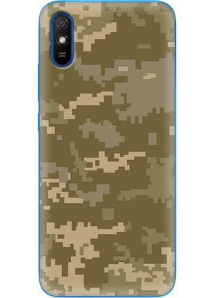 Чохол силіконовий з картинкою на xiaomi redmi 9a (патріотичний, камуфляж піксель)