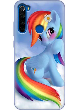 Чохол силіконовий з картинкою на xiaomi redmi note 8t (літл поні, my little pony)