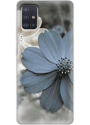 Чехол силиконовый с картинкой на samsung galaxy a51 (a515) (цветок гербера)