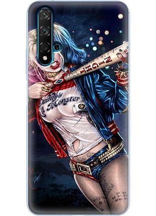 Чехол силиконовый с картинкой на huawei nova 5t (харли квинн, harley quinn)
