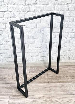 Опора для стола "оливер"/ножка лофт/ черный , 500х150 мм, h=720 mm