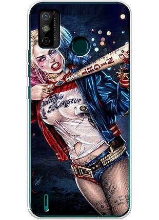 Чохол силіконовий з картинкою на tecno spark 6 go (харли квинн, harley quinn)