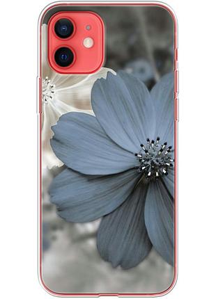 Чехол силиконовый с картинкой на iphone 12 mini (цветок гербера)