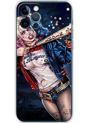 Чехол силиконовый с картинкой на iphone 12 pro (харли квинн, harley quinn)