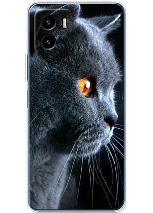 Чехол силиконовый с картинкой на vivo y15s (британский кот)