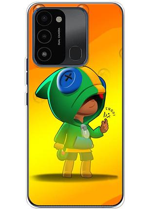 Чохол силіконовий з картинкою на tecno spark go 2022 (бравл старс, brawl stars)