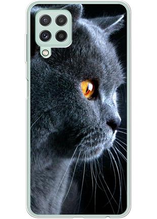Чехол силиконовый с картинкой на samsung galaxy m32 (m325) (британский кот)