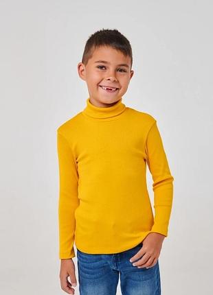 Гольф кашкорс для мальчика smil желтый 110 см