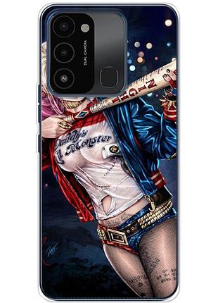 Чехол силиконовый с картинкой на tecno spark go 2022 (харли квинн, harley quinn)
