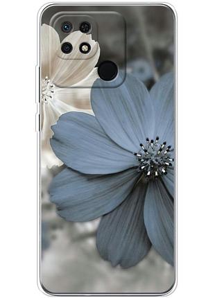 Чохол силіконовий з картинкою на xiaomi redmi 10c (квітка гербера)