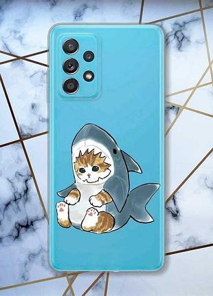 Прозрачный чехол на samsung galaxy a52 :: котёнок (принт 120)