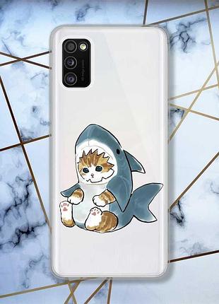 Прозрачный чехол на samsung galaxy a41 :: котёнок (принт 120)