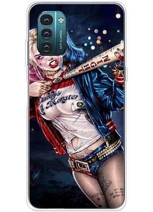 Чехол силиконовый с картинкой на nokia g21 (харли квинн, harley quinn)