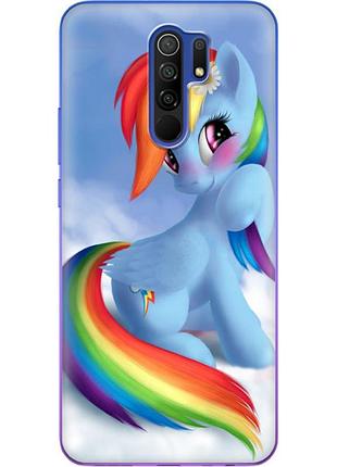 Чехол силиконовый с картинкой на xiaomi redmi 9 (литл пони, my little pony)
