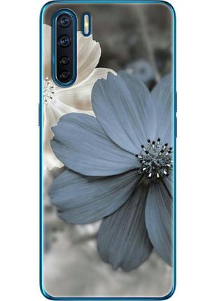 Чехол силиконовый с картинкой на oppo a91 (цветок гербера)