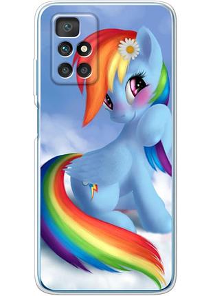 Чехол силиконовый с картинкой на xiaomi redmi 10 (литл пони, my little pony)