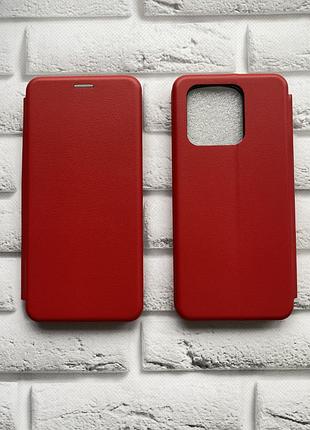 Чехол-книжка на xiaomi redmi 10с красный