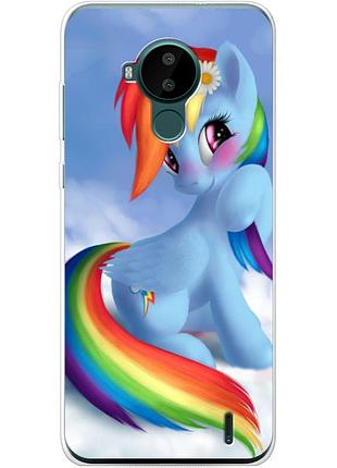 Чохол силіконовий з картинкою на nokia c30 (літл поні, my little pony)