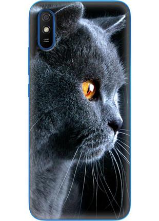 Чохол силіконовий з картинкою на xiaomi redmi 9a (британський кіт)