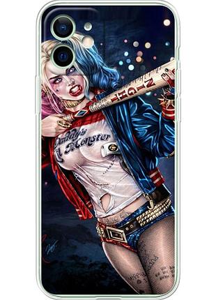 Чехол силиконовый с картинкой на iphone 12 (харли квинн, harley quinn)