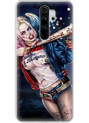 Чохол силіконовий з картинкою на xiaomi redmi note 8 pro (харли квинн, harley quinn)