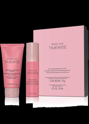 Покращена система оновлення шкіри мікродермабрия, скраб + сироватка timewise mary kay