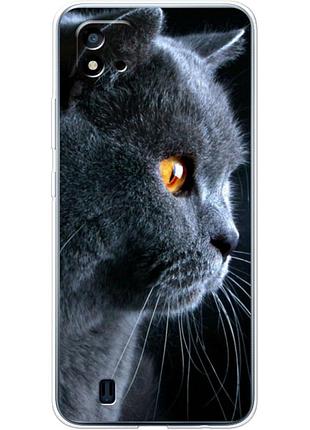 Чехол силиконовый с картинкой на realme c11 2021 (британский кот)