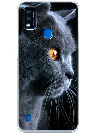 Чохол силіконовий з картинкою на zte blade a51 (британський кіт)