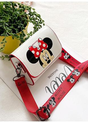Дитяча сумка для дівчинки герої дісней мікі міні disney minnie біла